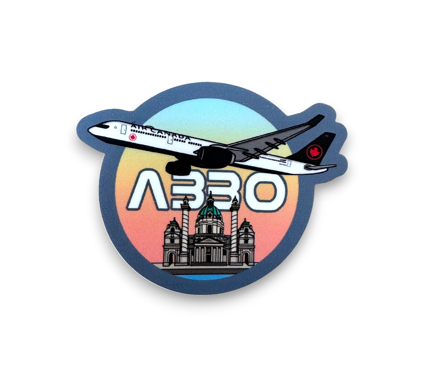 AC A330 Sticker 2.5"x3"