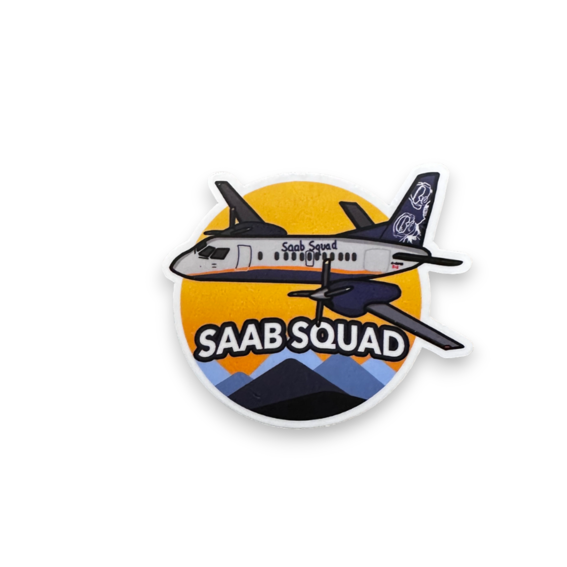 SAAB SQUAD 3x3” Stickers