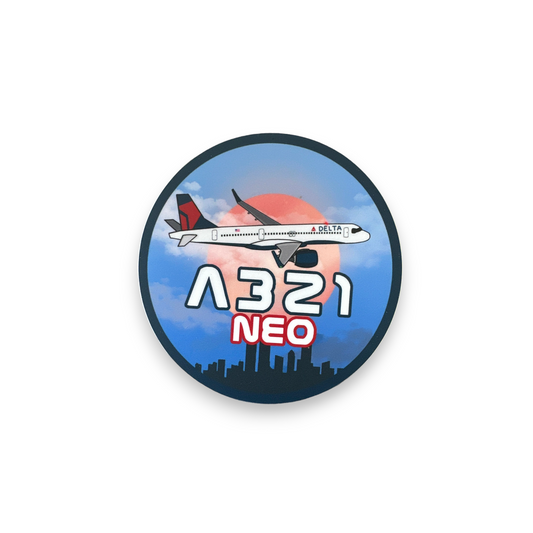 Delta a321neo Stickers 3x3