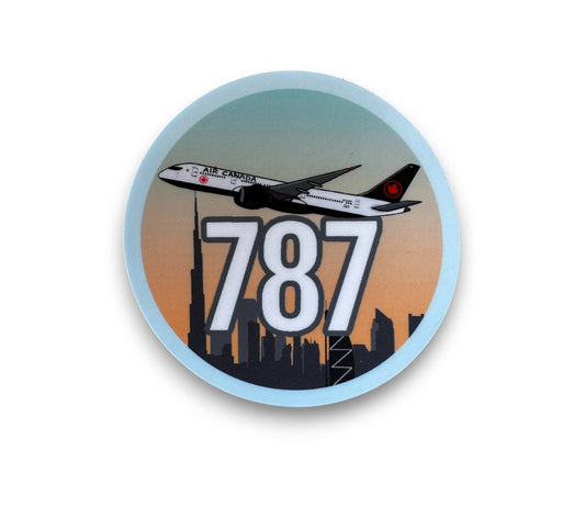 AC 787 Stickers 3x3”