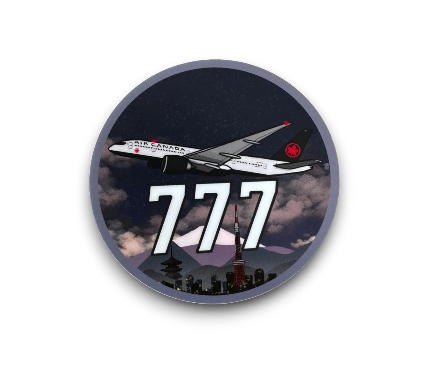 Air Canada 777 Stickers 3x3