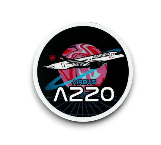 Air Canada Airbus A220 Stickers 3”x3”