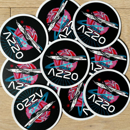 Air Canada Airbus A220 Stickers 3”x3”