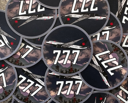 Air Canada 777 Stickers 3x3