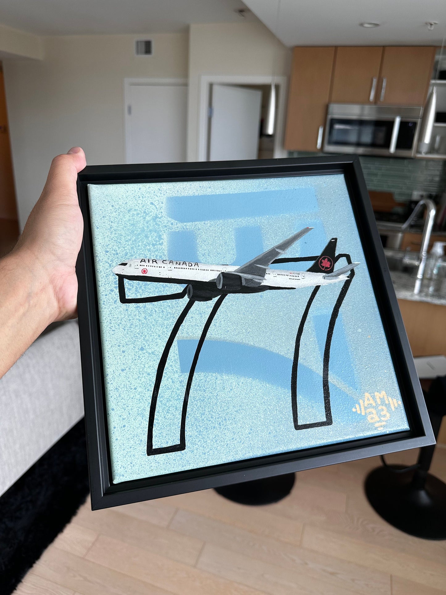 777 Air Canada Original Painting